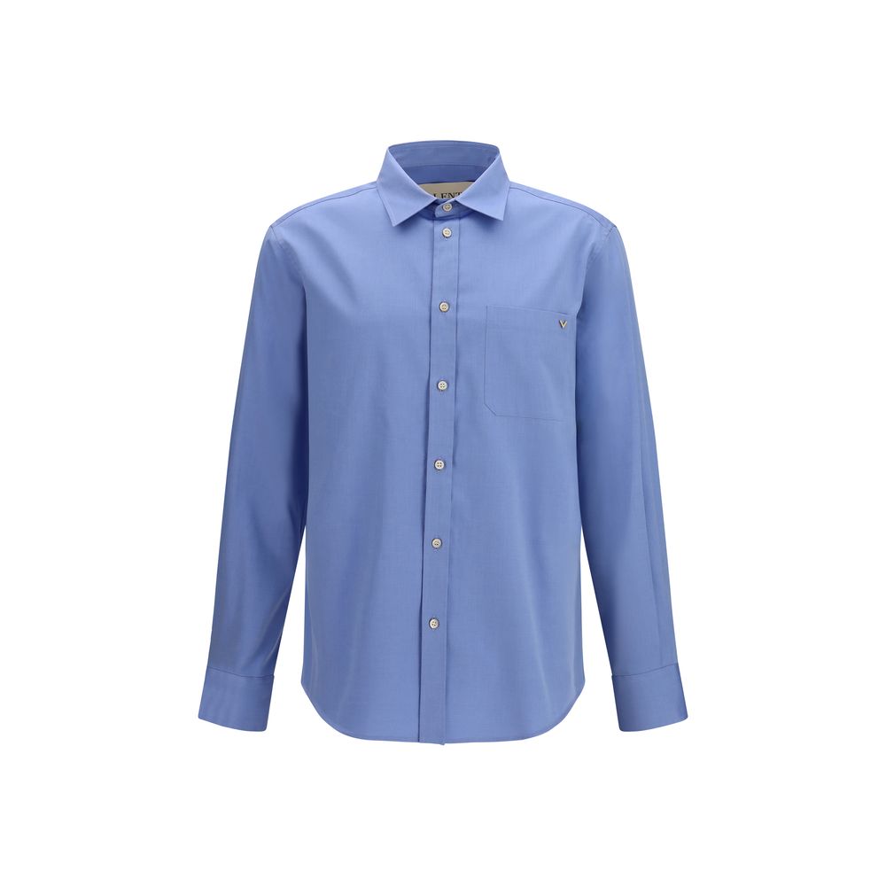 Valentino Garavani Blue Cotton Men's Shirt