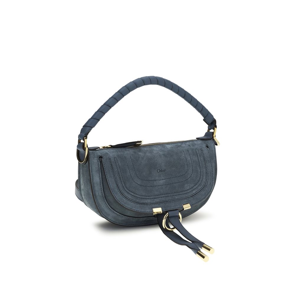 Chloé Blue Calf Leather Bos Taurus Shoulder Women's Bag