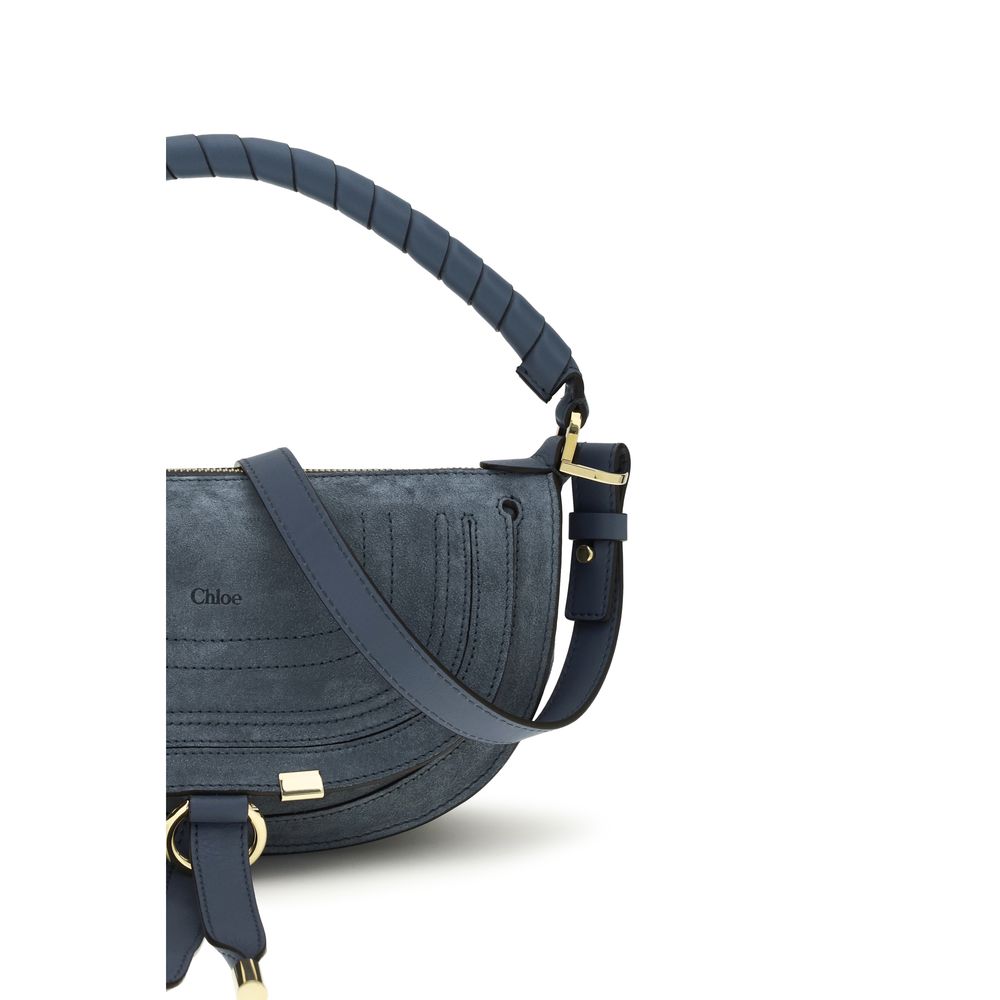 Chloé Blue Calf Leather Bos Taurus Shoulder Women's Bag