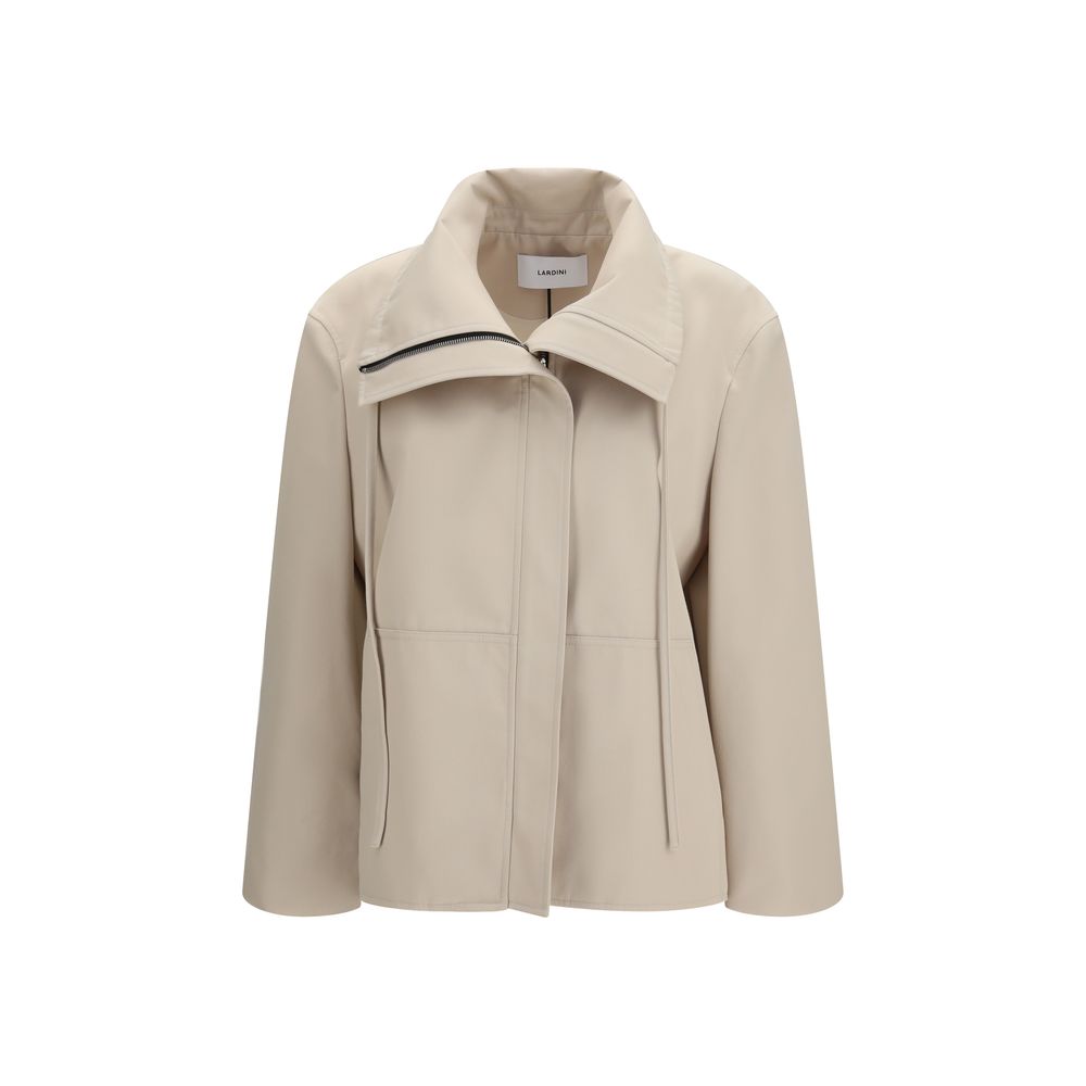 Lardini Beige Polyester Full-Length Women's Jacket