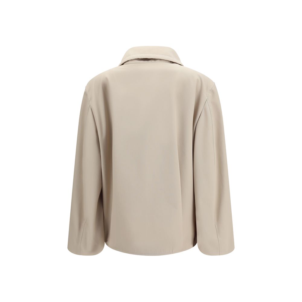 Lardini Beige Polyester Full-Length Women's Jacket