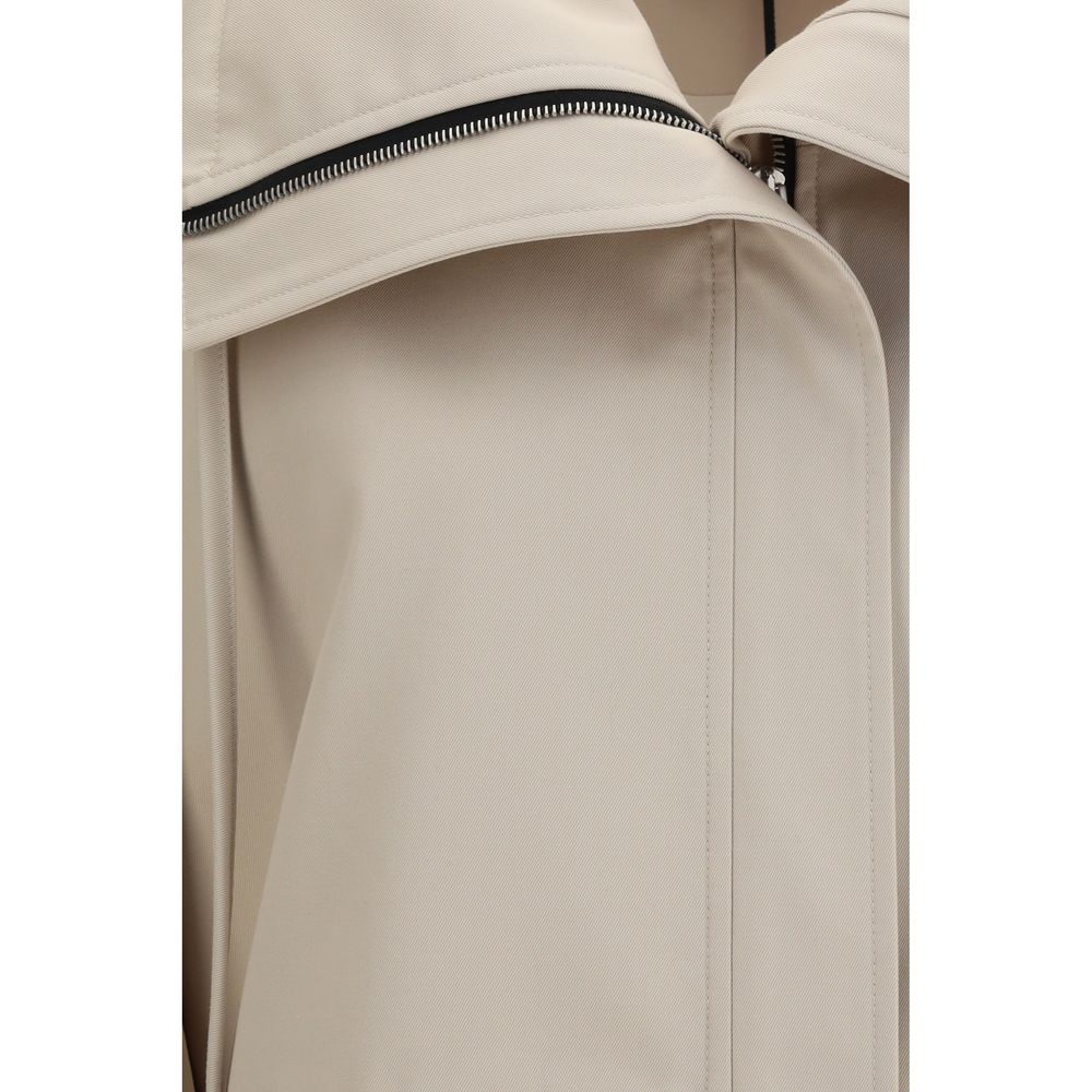 Lardini Beige Polyester Full-Length Women's Jacket