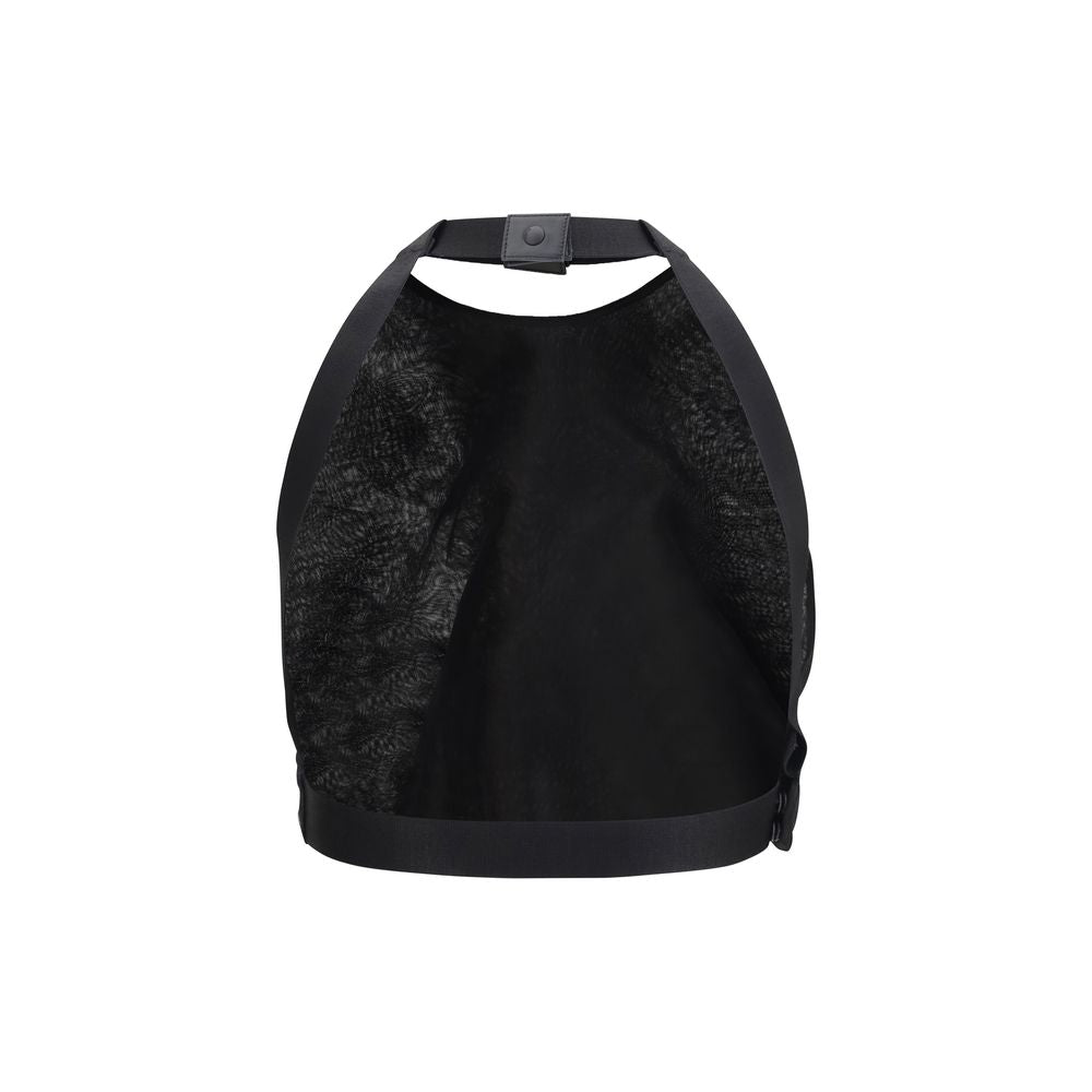 Max Mara Black Silk Pattern Women's Shirt