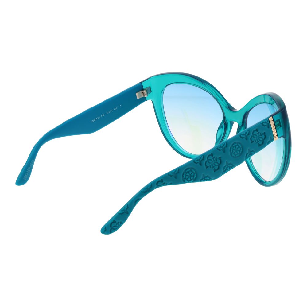Guess Turquoise Stainless Steel Women's Sunglasses