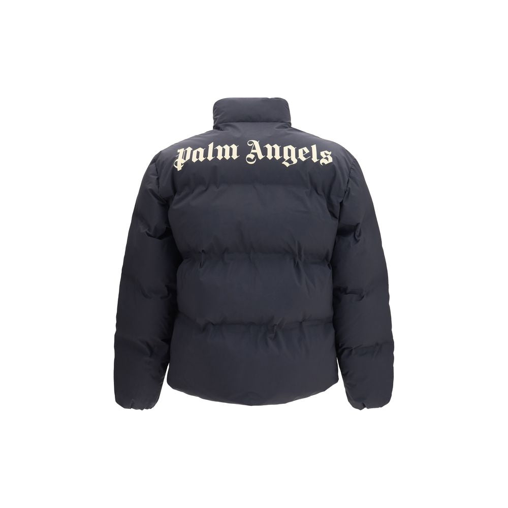 Palm Angels Black Polyamide Full-Length Men's Jacket