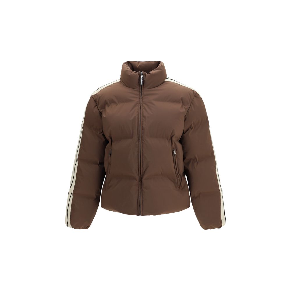 Palm Angels Brown Polyamide Full-Length Men's Jacket