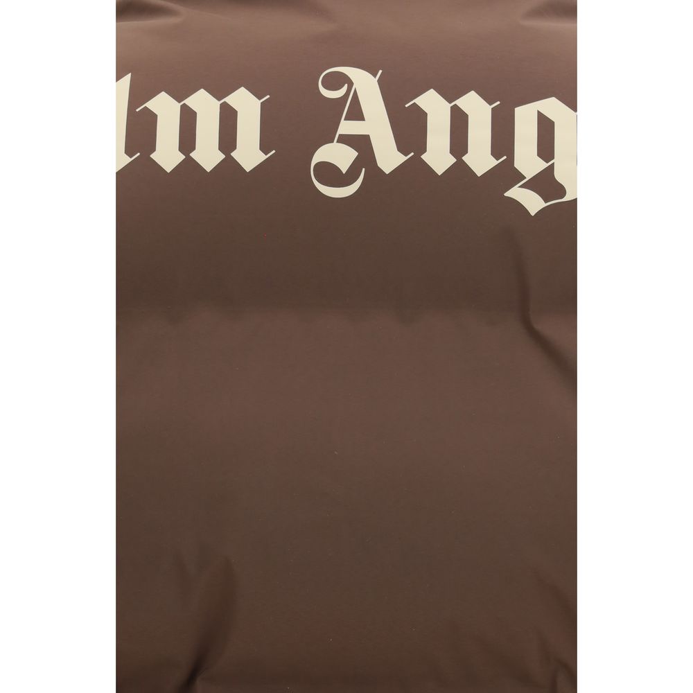 Palm Angels Brown Polyamide Full-Length Men's Jacket