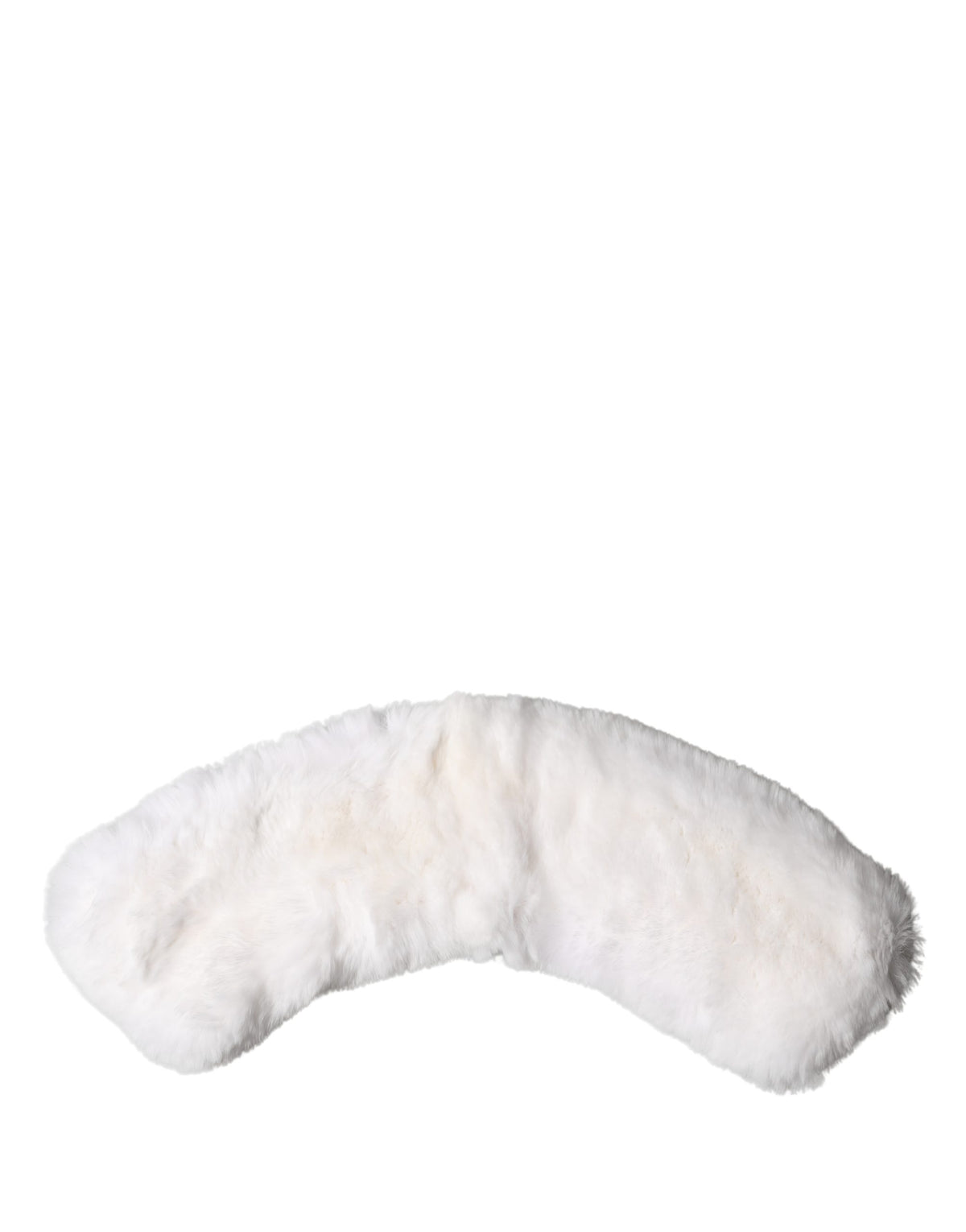 Dolce & Gabbana White Fur Shoulder Collar Wrap Shawl Women's Scarf