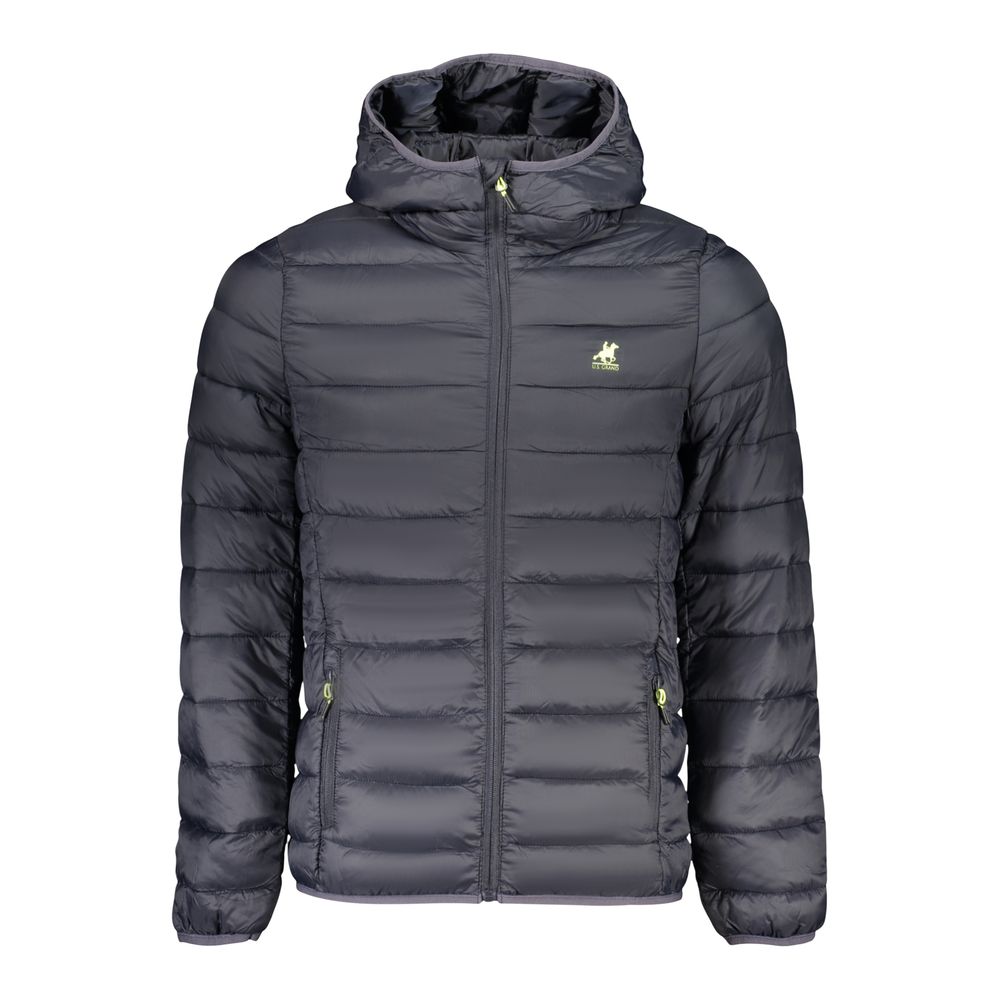 U.S. Grand Polo Blue Polyester Men's Men's Jacket