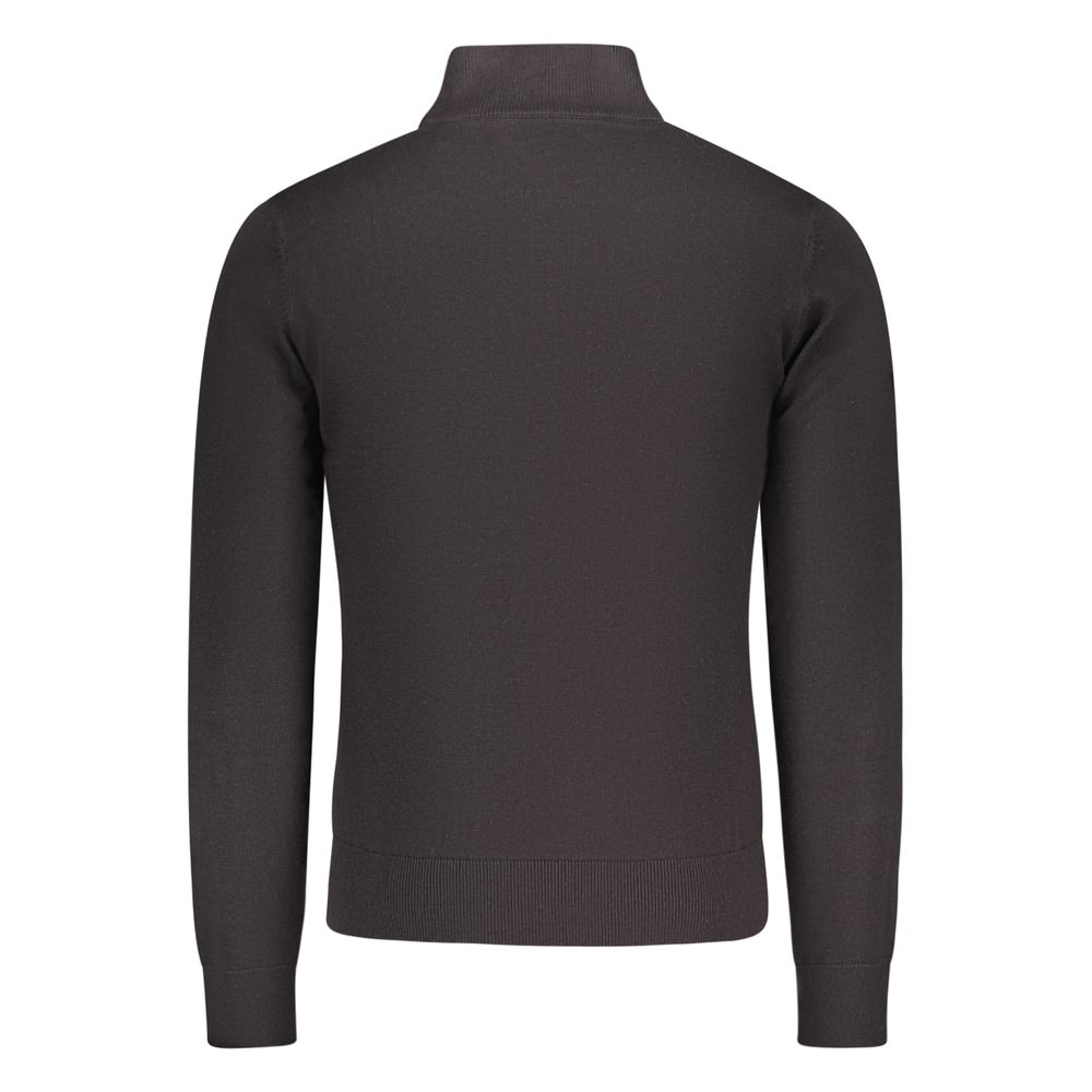 U.S. Grand Polo Black Cotton Men's Men's Cardigan