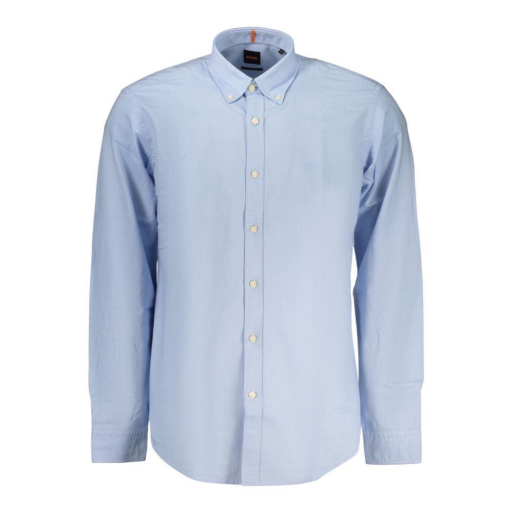 Hugo Boss Azzurro Cotton Men Men's Shirt