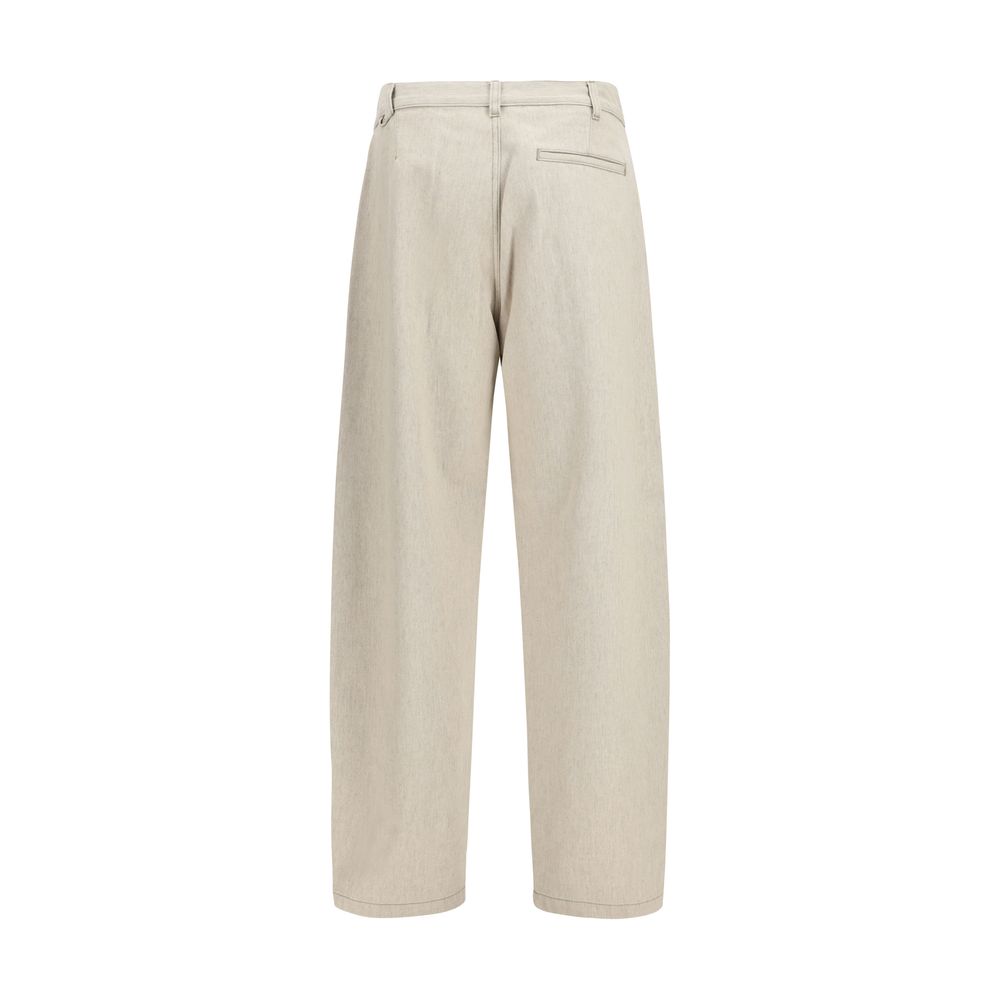 Jacquemus Beige Cotton Casual Men's Pants