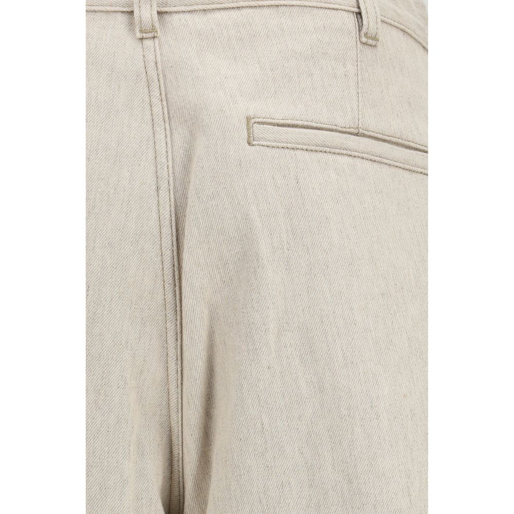 Jacquemus Beige Cotton Casual Men's Pants
