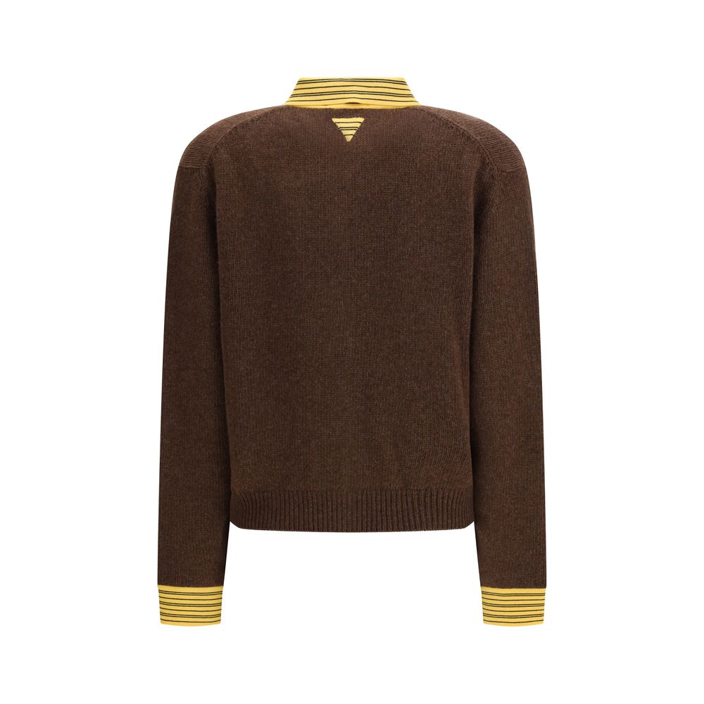Prada Brown Cashmere Women's Cardigan