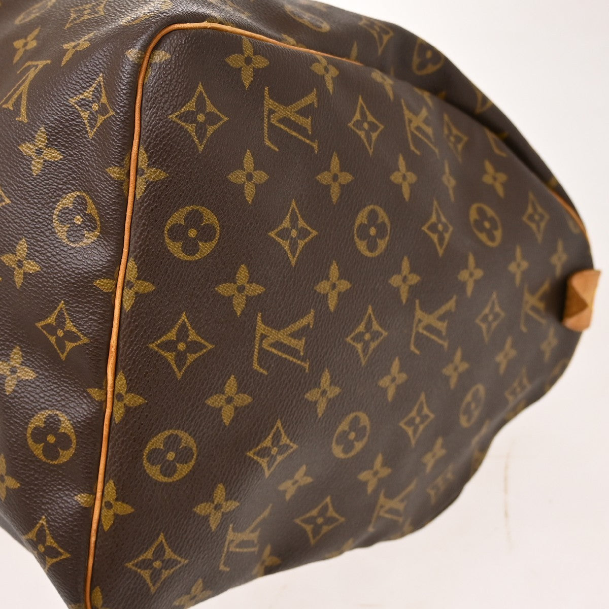 Louis Vuitton Keepall Canvas Brown Canvas Travel Bag Bag (Pre-Owned)