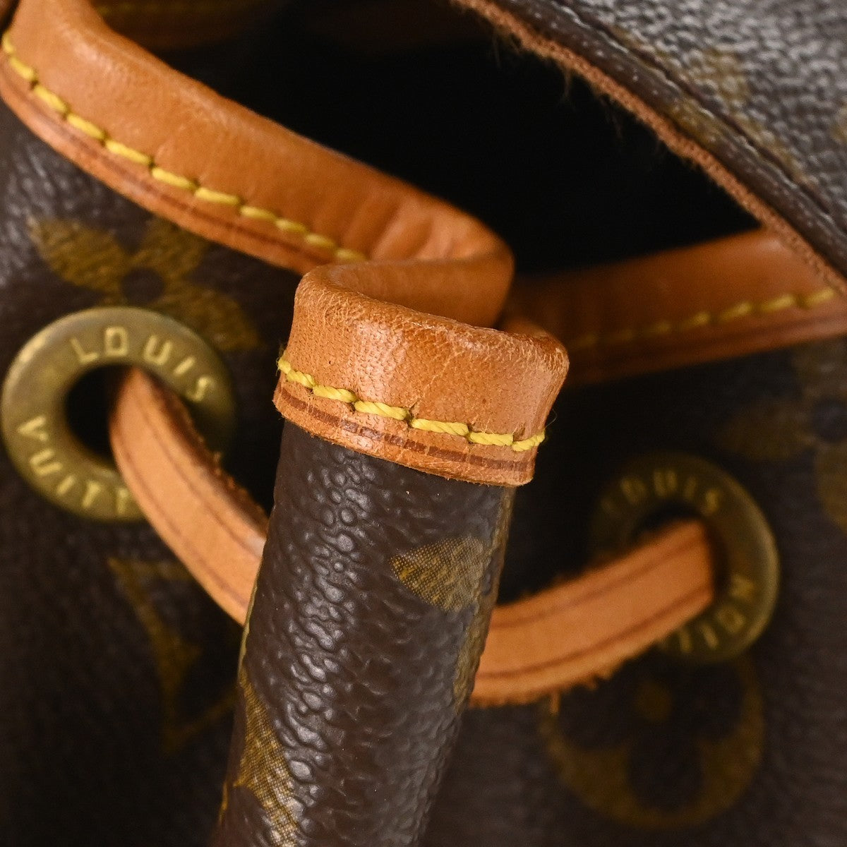 Louis Vuitton Vintage Montsouris Monogram Canvas Brown Canvas Backpack Bag (Pre-Owned)