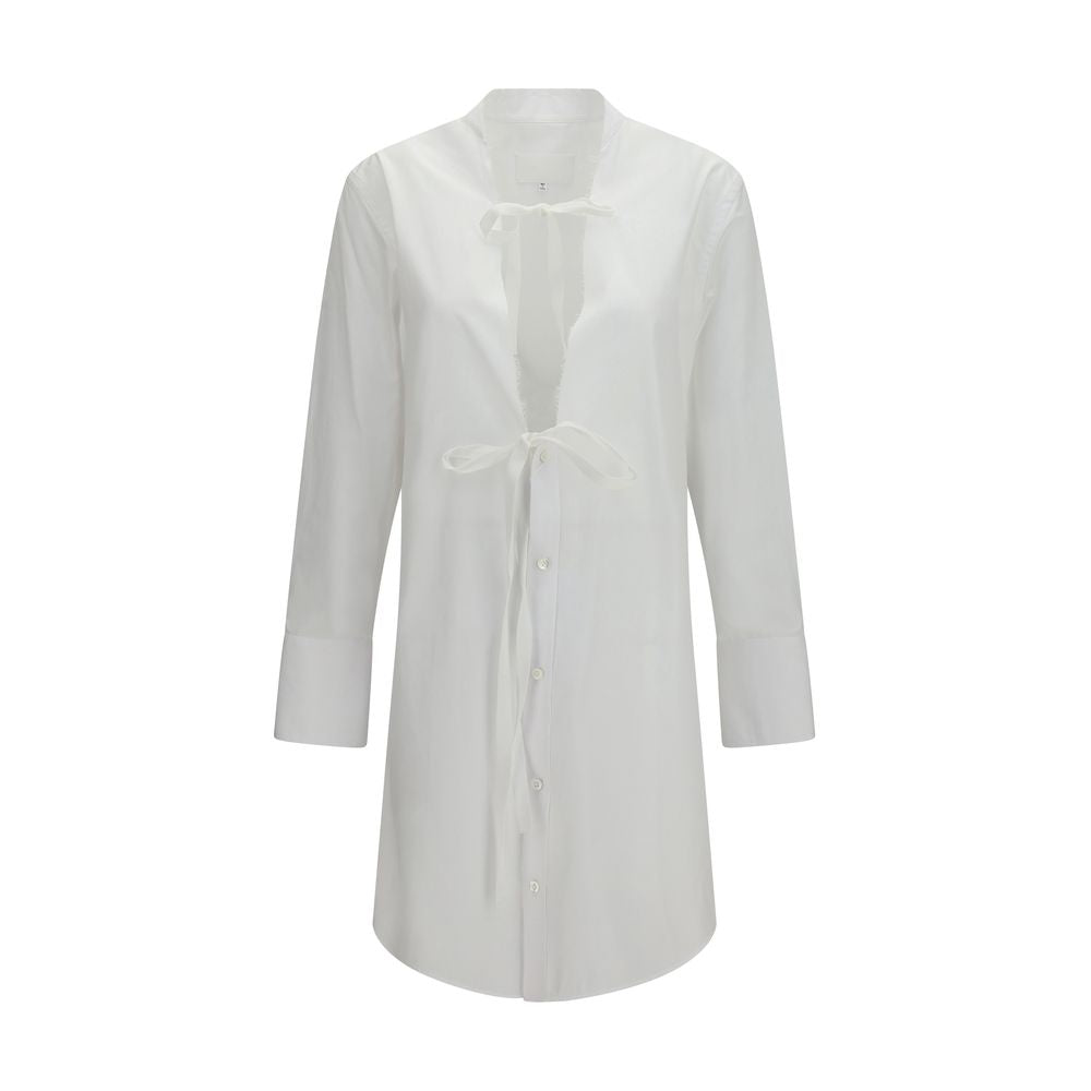 Maison Margiela White Cotton Casual Women's Dress