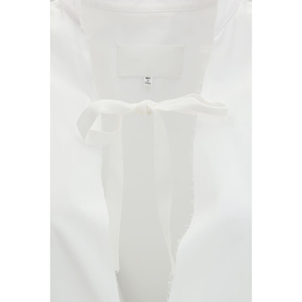 Maison Margiela White Cotton Casual Women's Dress
