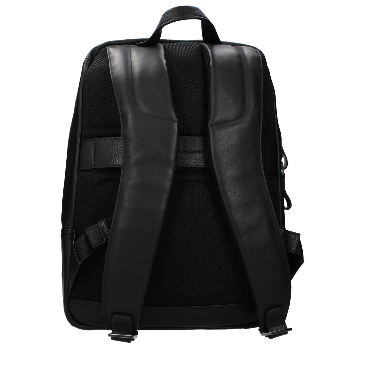 Piquadro Black Leather Men's Backpack