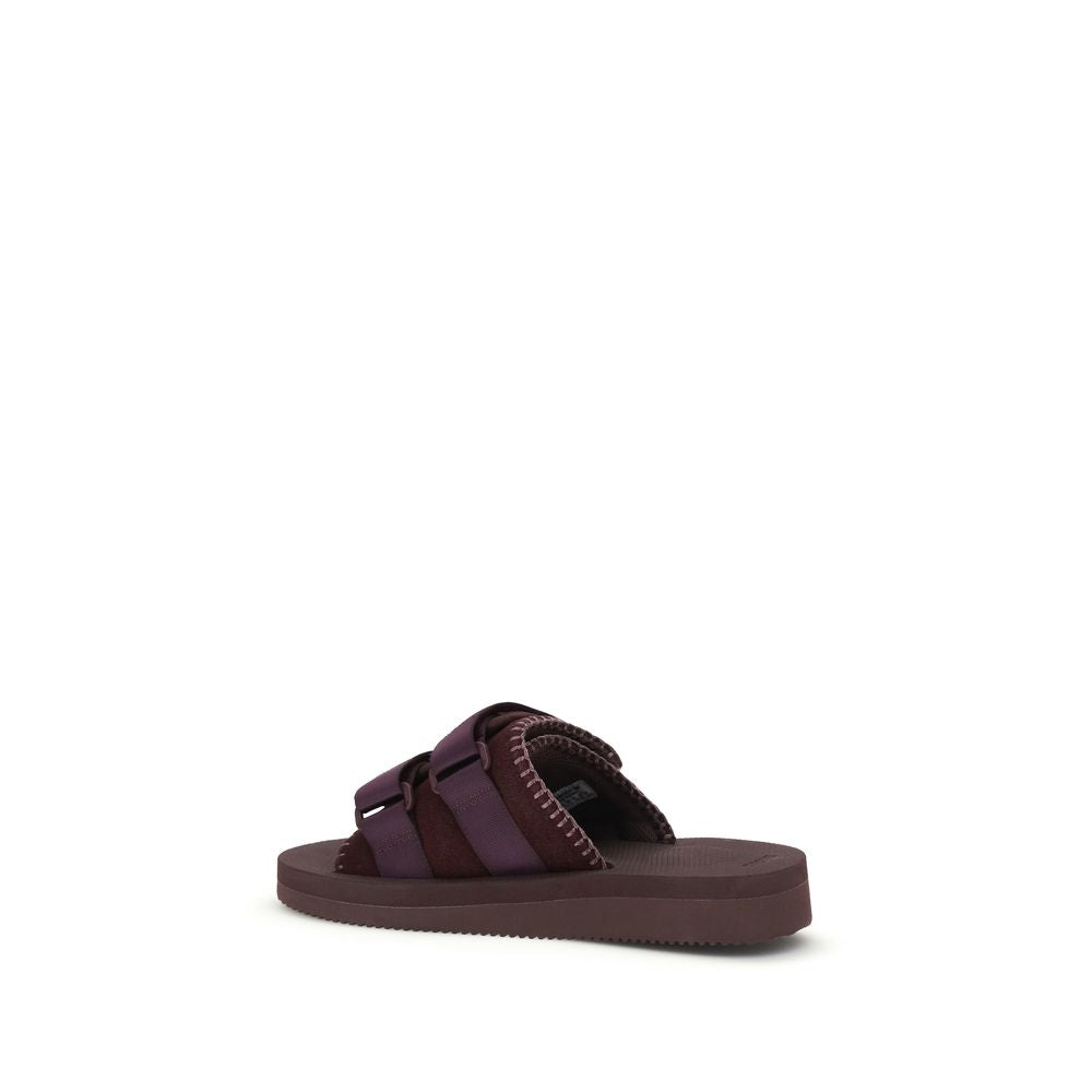 Forte_Forte Purple Polyester Strap-On Women's Sandals
