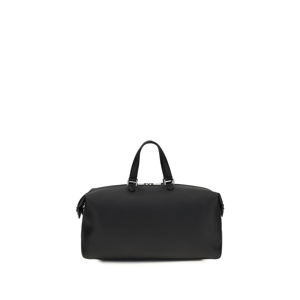 Fendi Black Calf Leather Bos Taurus Luggage And Men's Travel