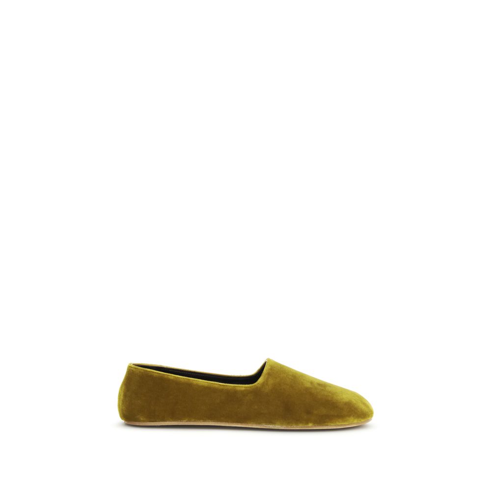 The Row Bicolor Cotton Slip-On Women's Loafers