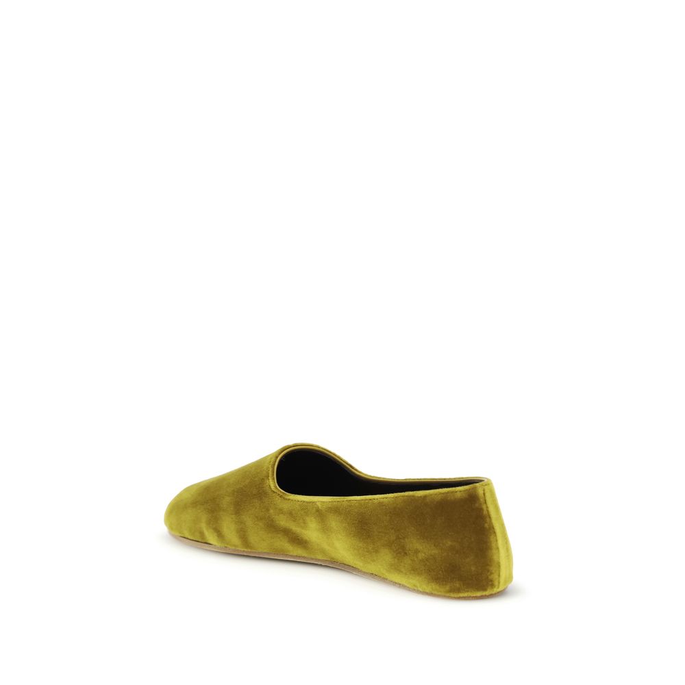 The Row Bicolor Cotton Slip-On Women's Loafers