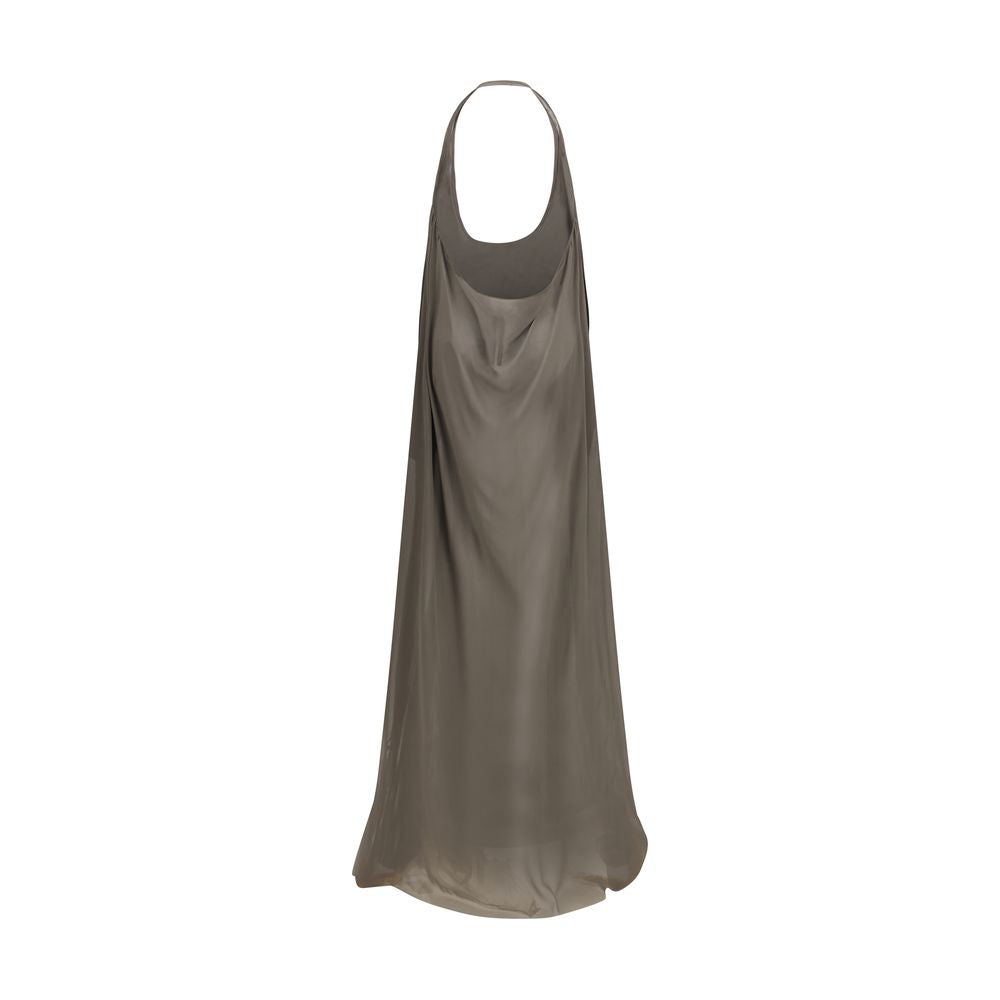 Rick Owens Gray Silk Casual Women's Dress