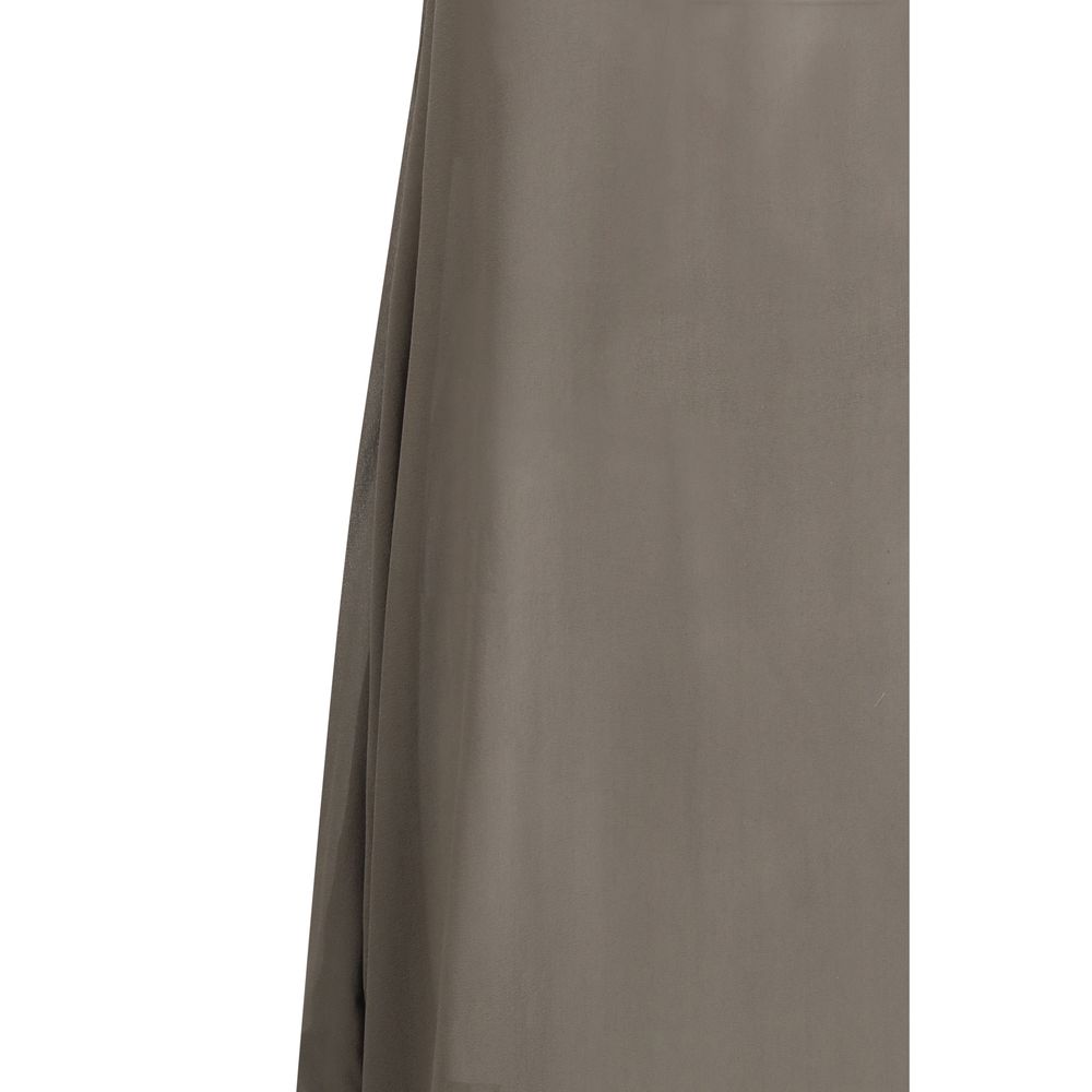 Rick Owens Gray Silk Casual Women's Dress