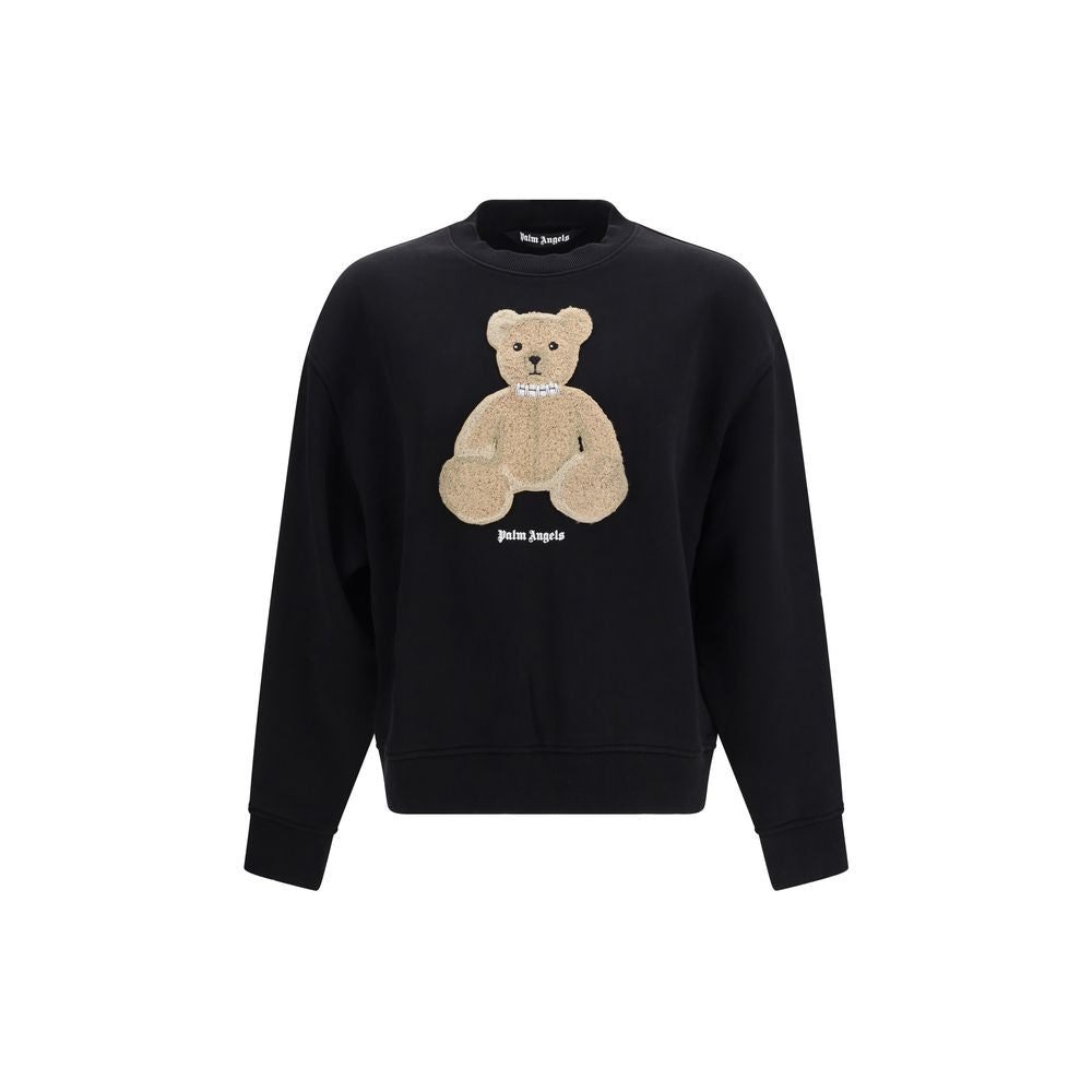 Palm Angels Black Cotton Men's Sweatshirt