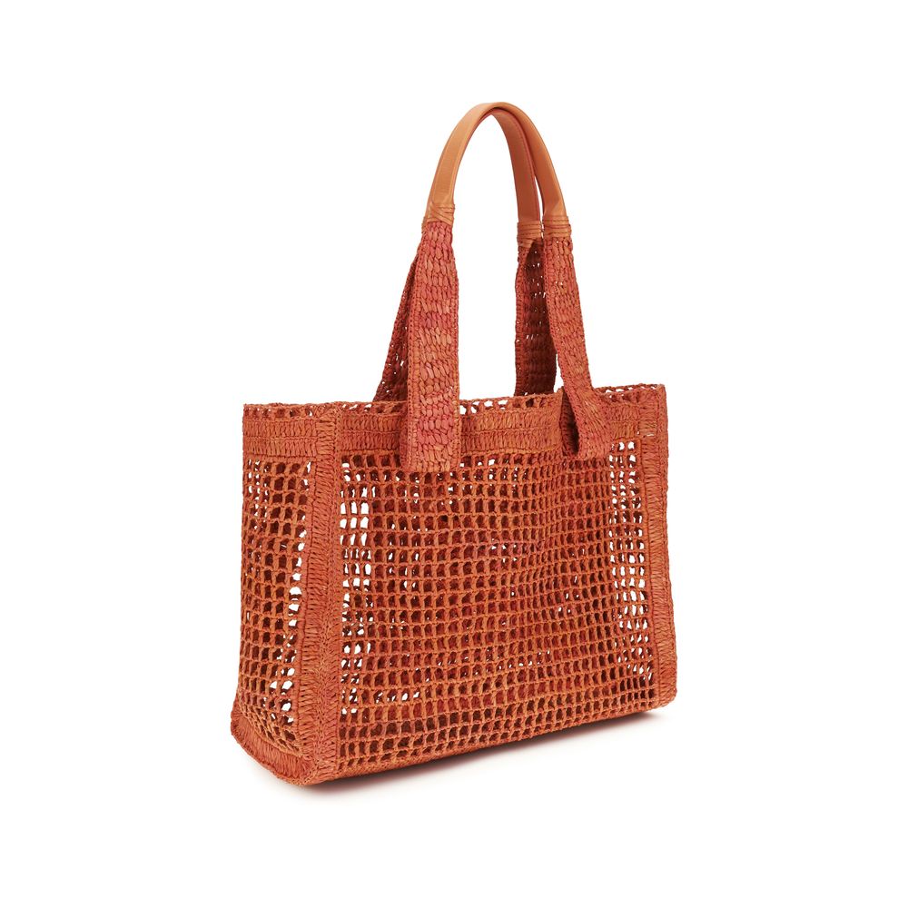 Chloé Multicolor Raffia Shoulder Women's Bag