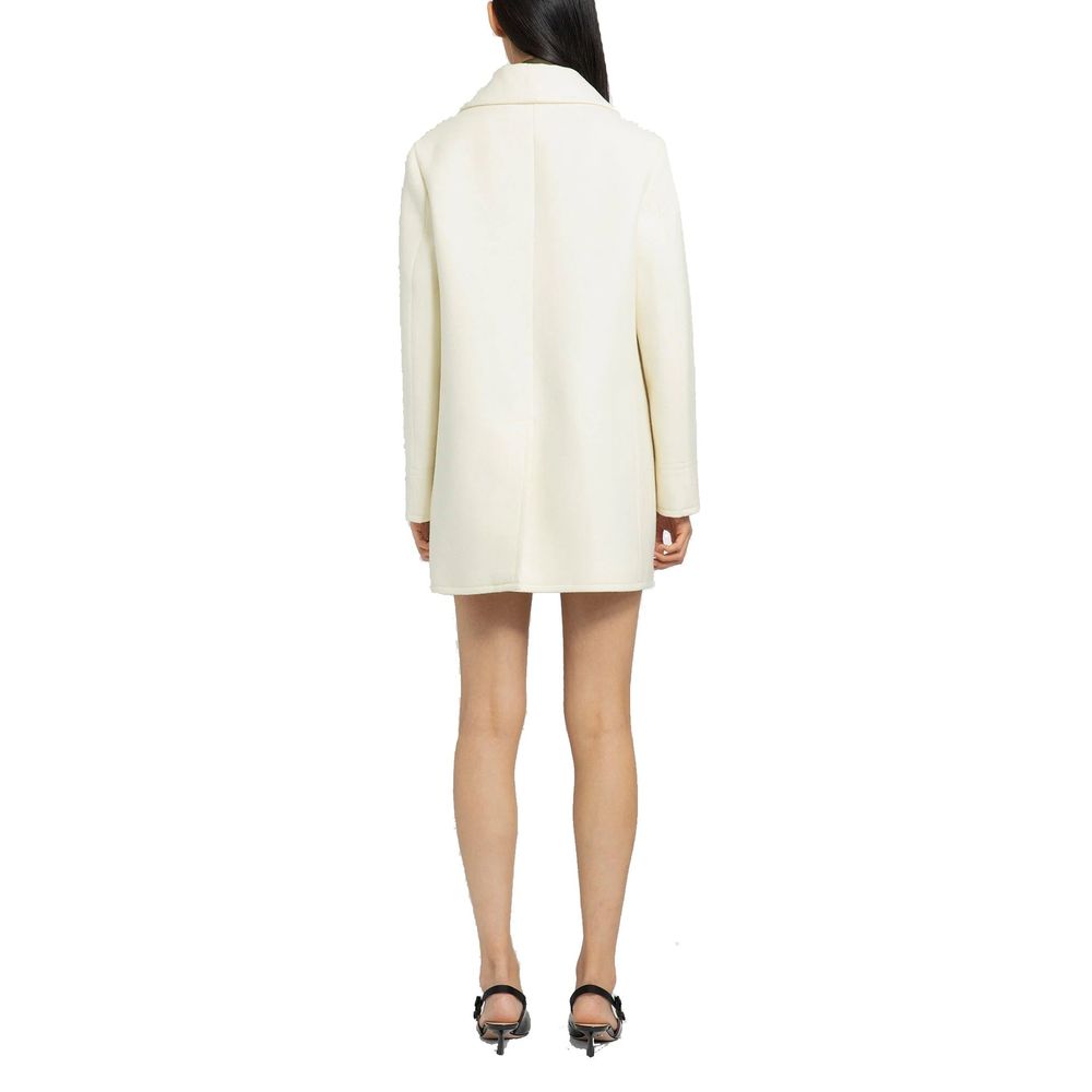 Prada White Wool Women's Coat