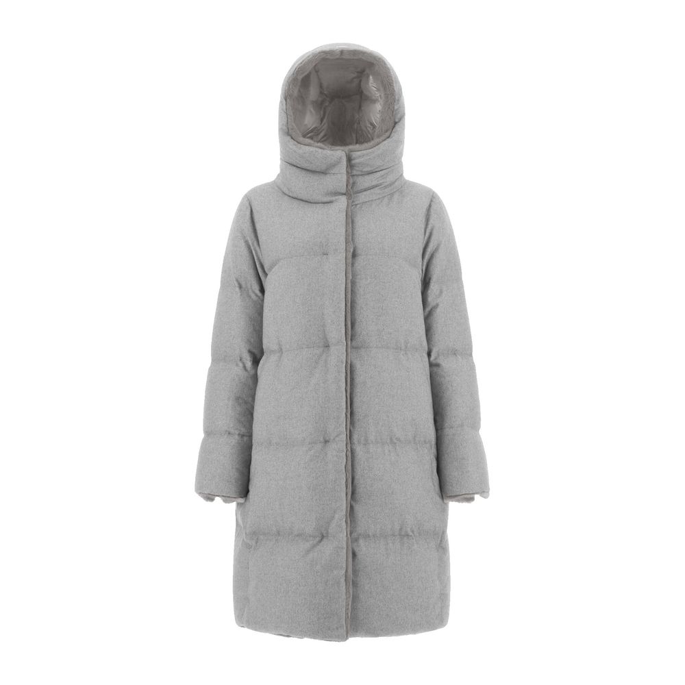 Herno Gray Cashmere Women's Coat
