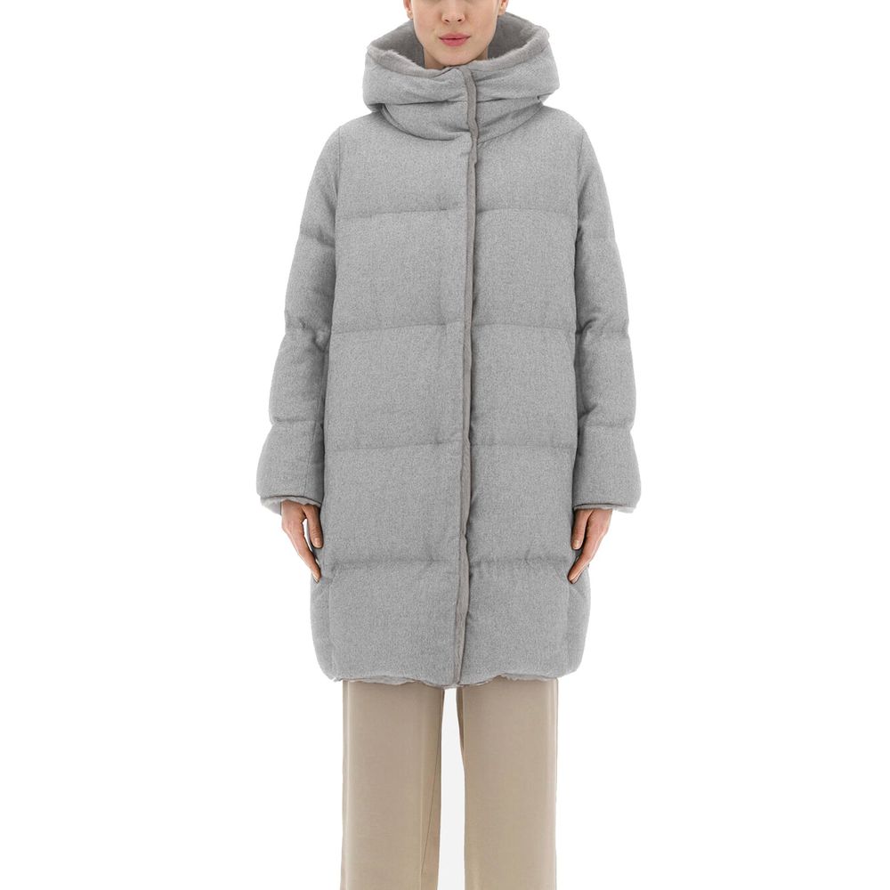 Herno Gray Cashmere Women's Coat