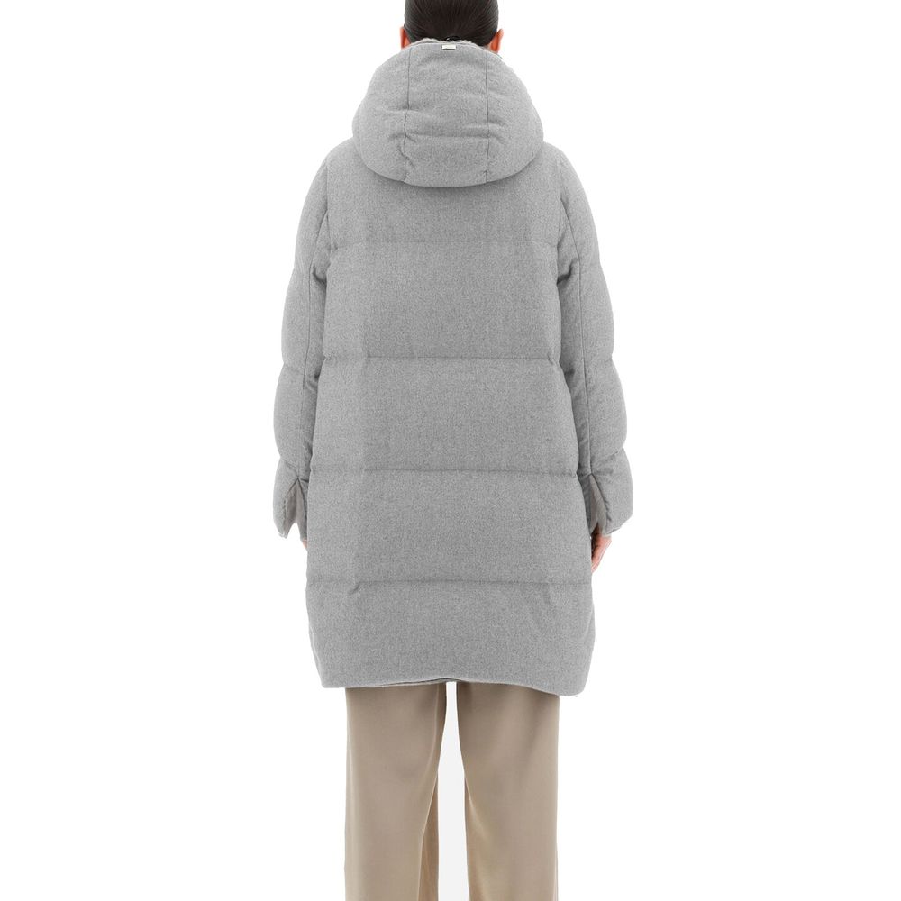 Herno Gray Cashmere Women's Coat