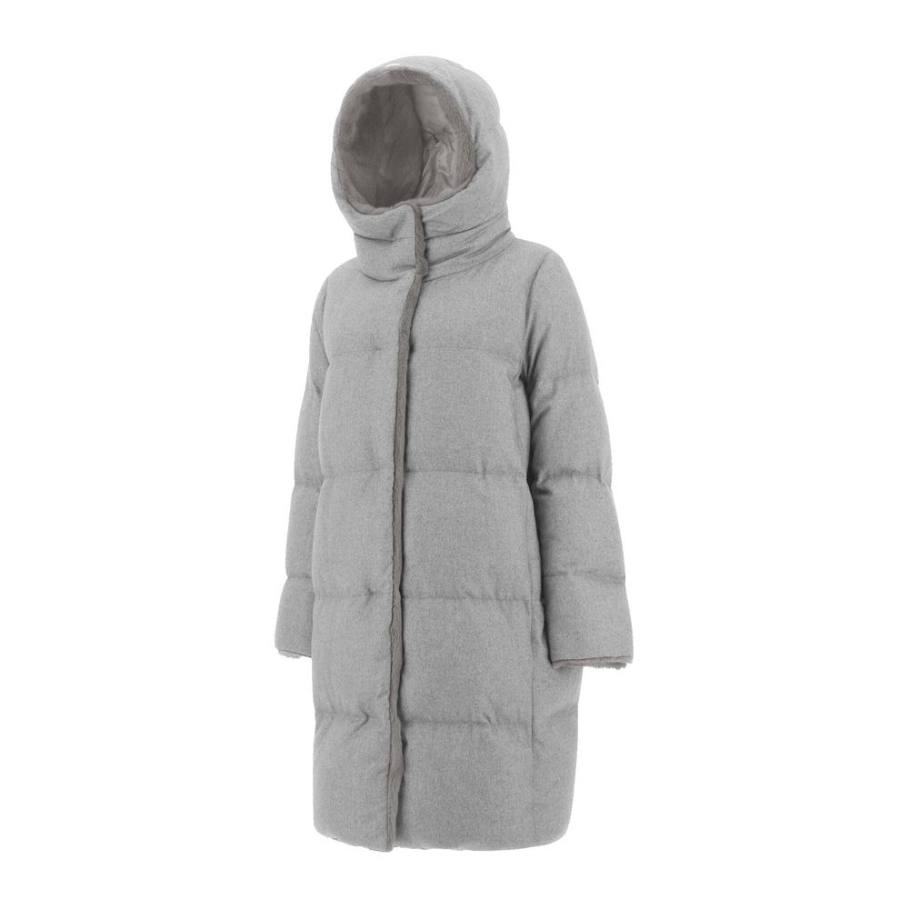 Herno Gray Cashmere Women's Coat