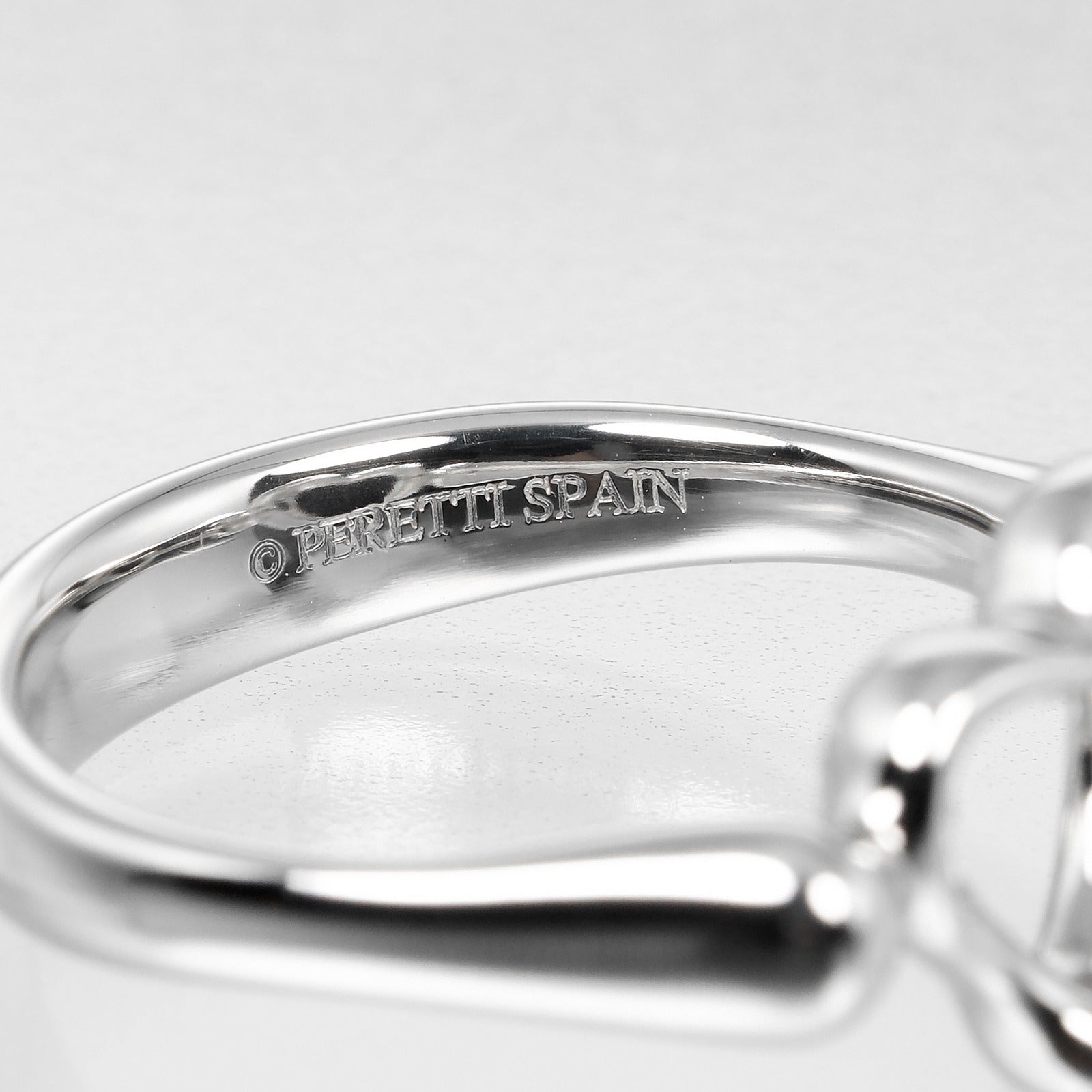 Tiffany & Co Open Heart Silver Platinum Ring Jewelry (Pre-Owned)