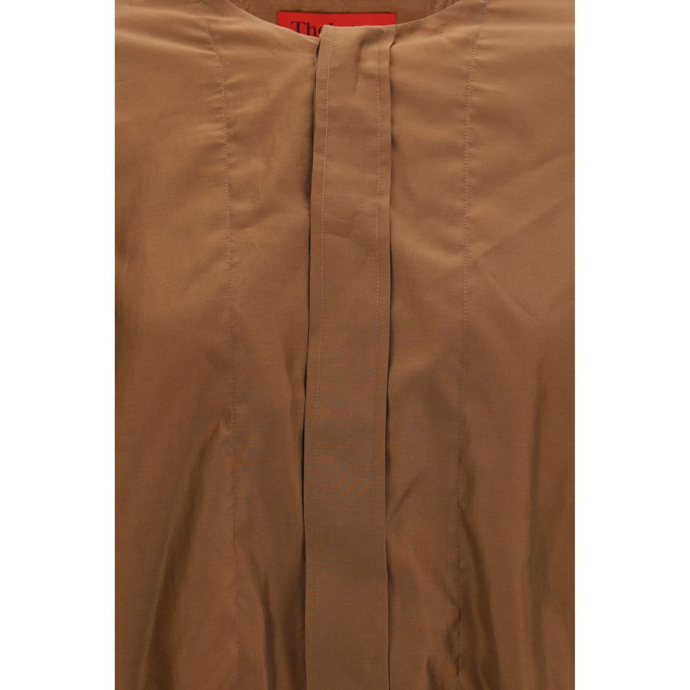 The Latest Brown Lycra Women's Shirt