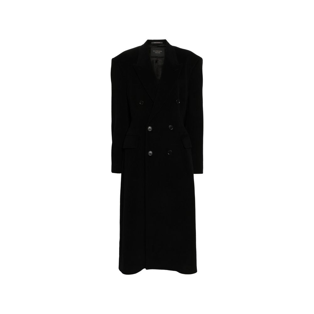 Balenciaga Black Cashmere Women's Coat