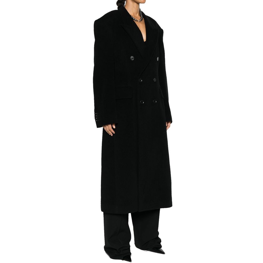 Balenciaga Black Cashmere Women's Coat