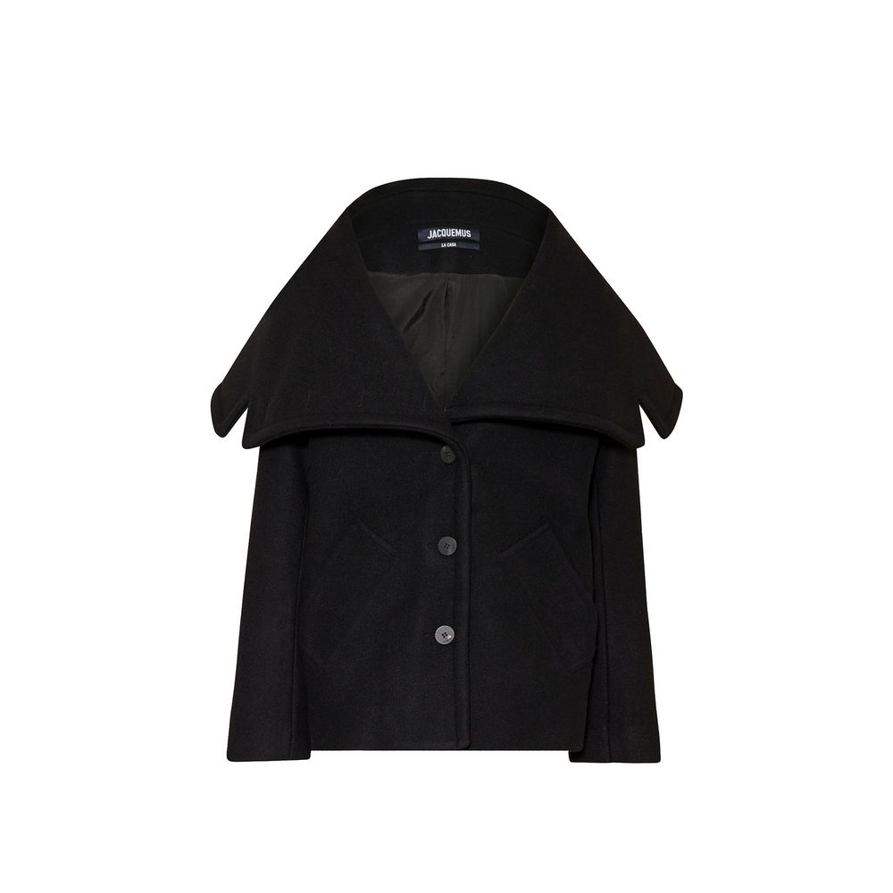 Jacquemus Black Virgin Wool Full-Length Women's Jacket