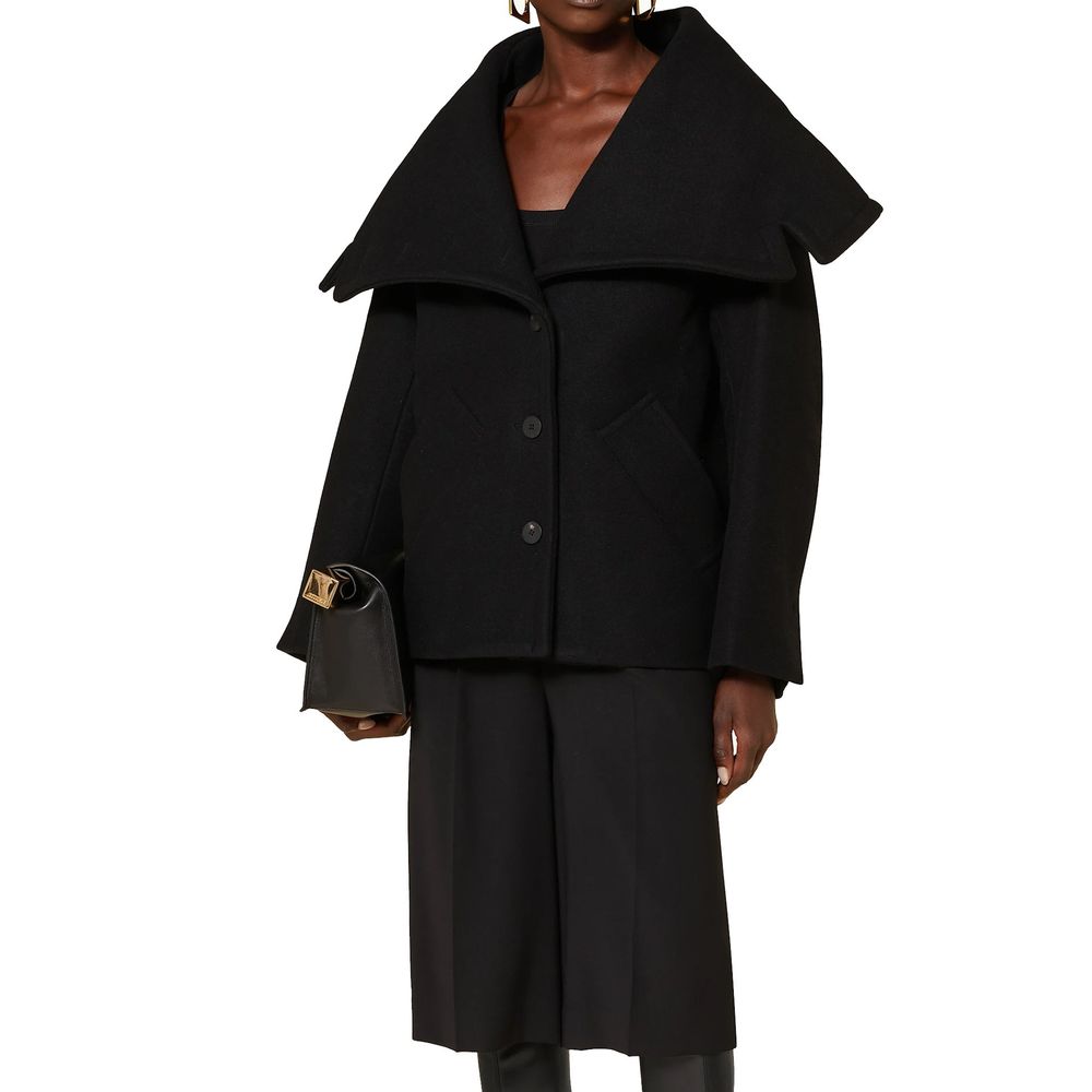 Jacquemus Black Virgin Wool Full-Length Women's Jacket