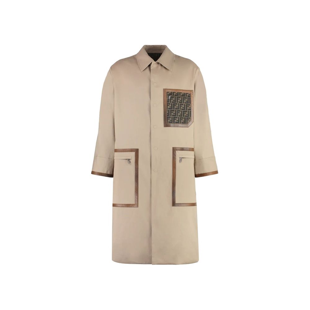Fendi Beige Cotton Men's Coat