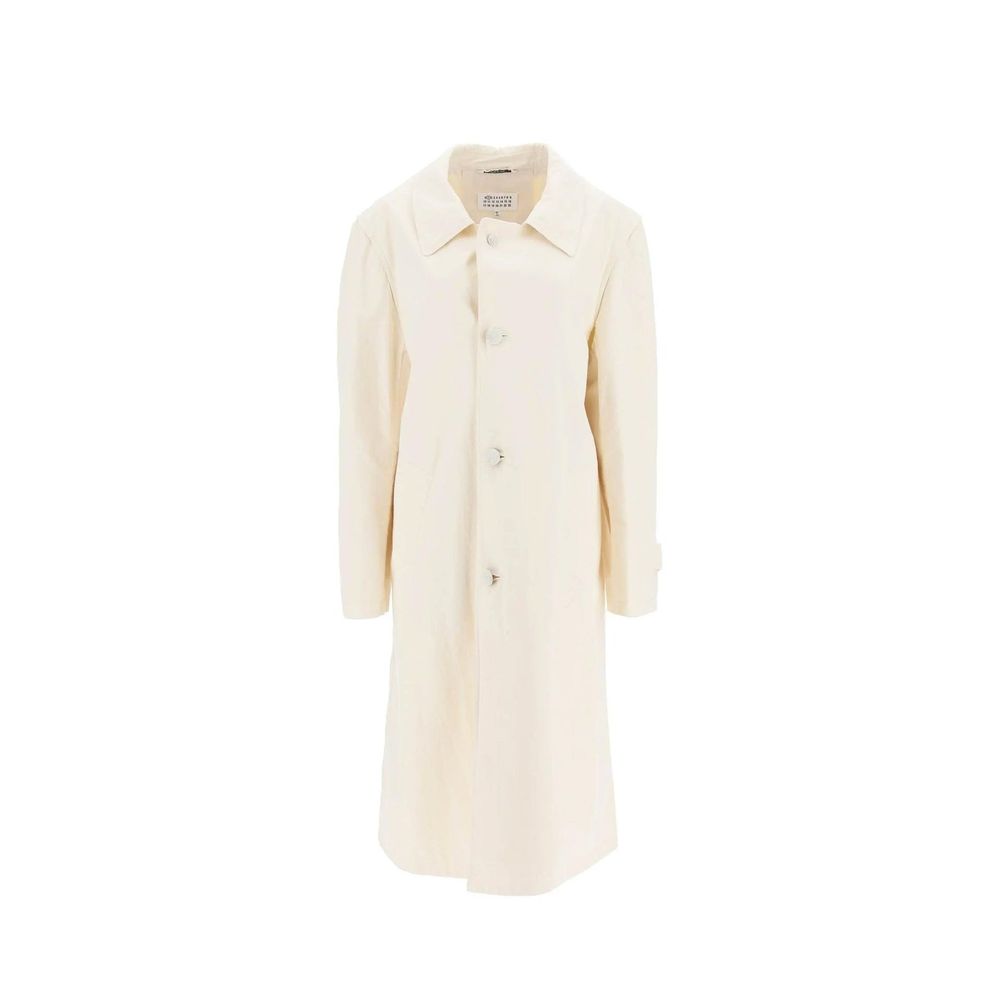 Maison Margiela White Cotton Women's Coat