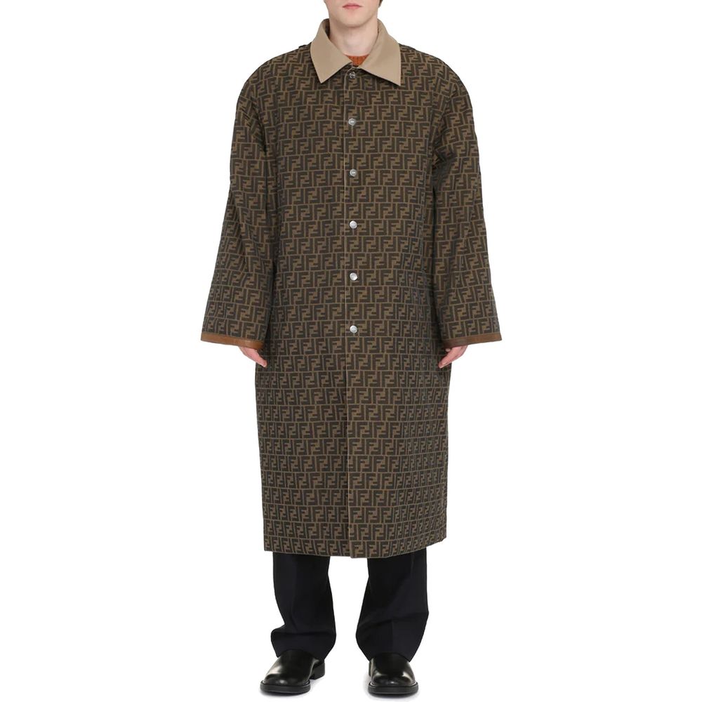 Fendi Beige Cotton Men's Coat