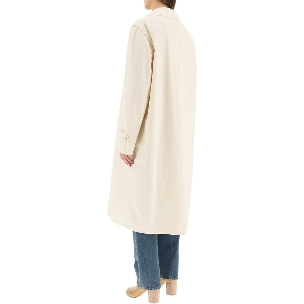Maison Margiela White Cotton Women's Coat