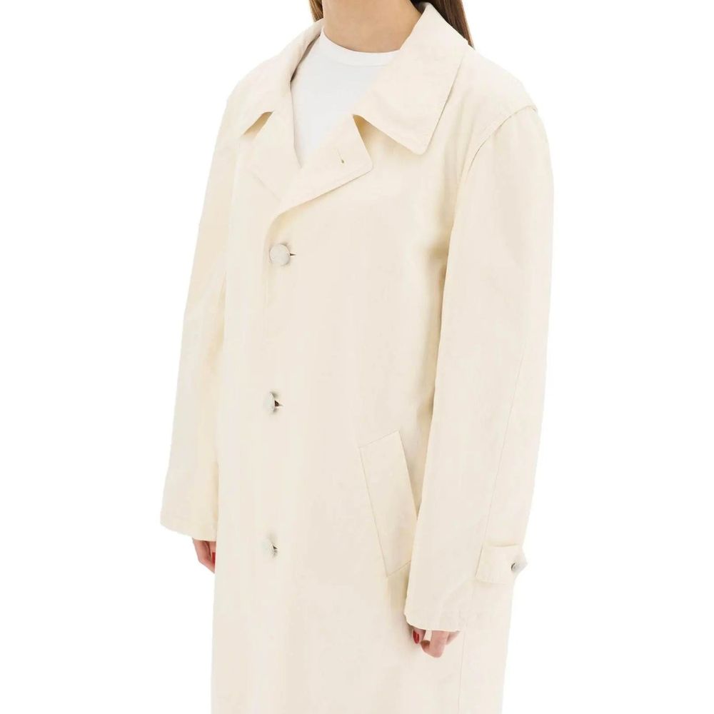 Maison Margiela White Cotton Women's Coat