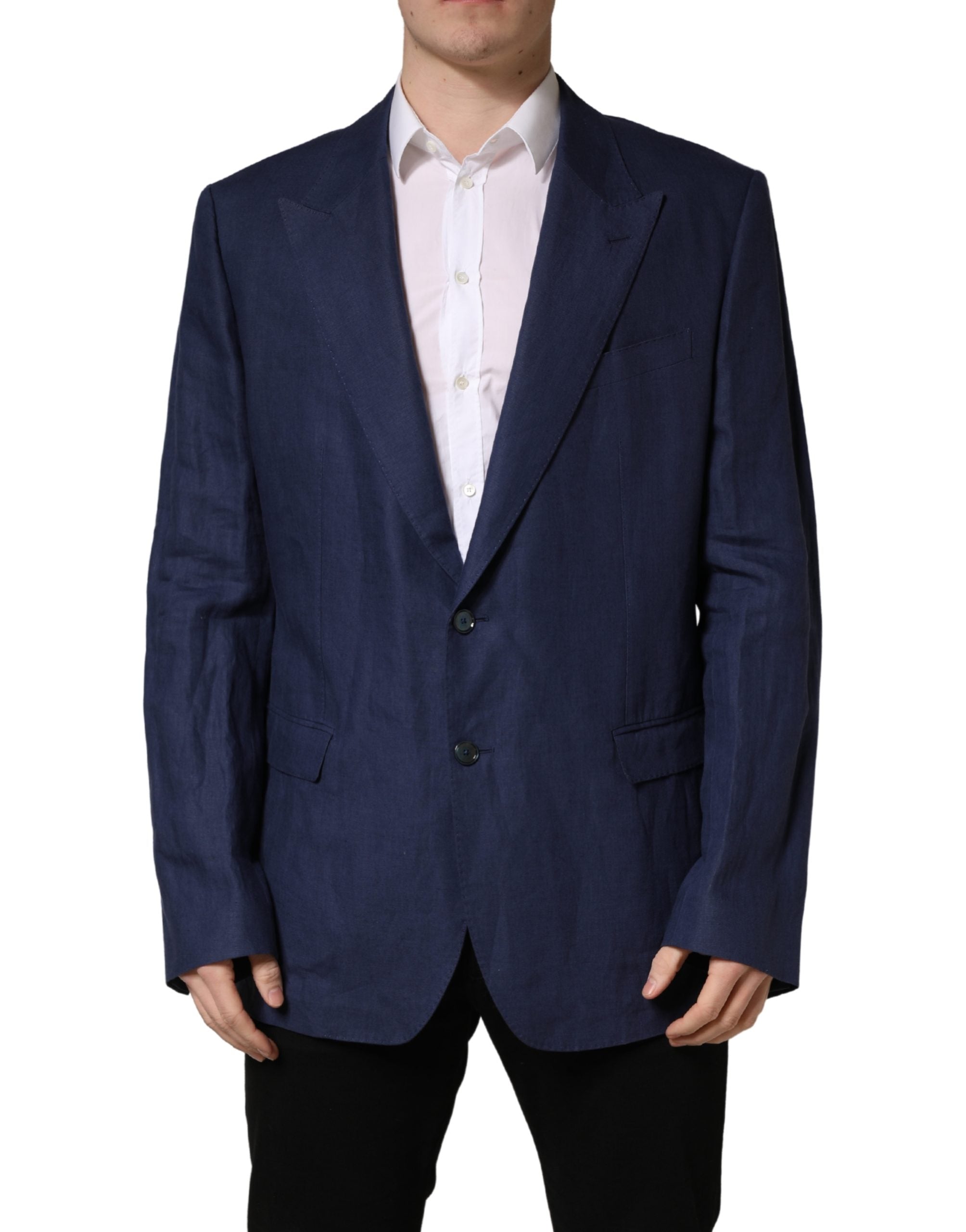 Dolce & Gabbana Blue Single Breasted 2 Button Suit Men's Jacket