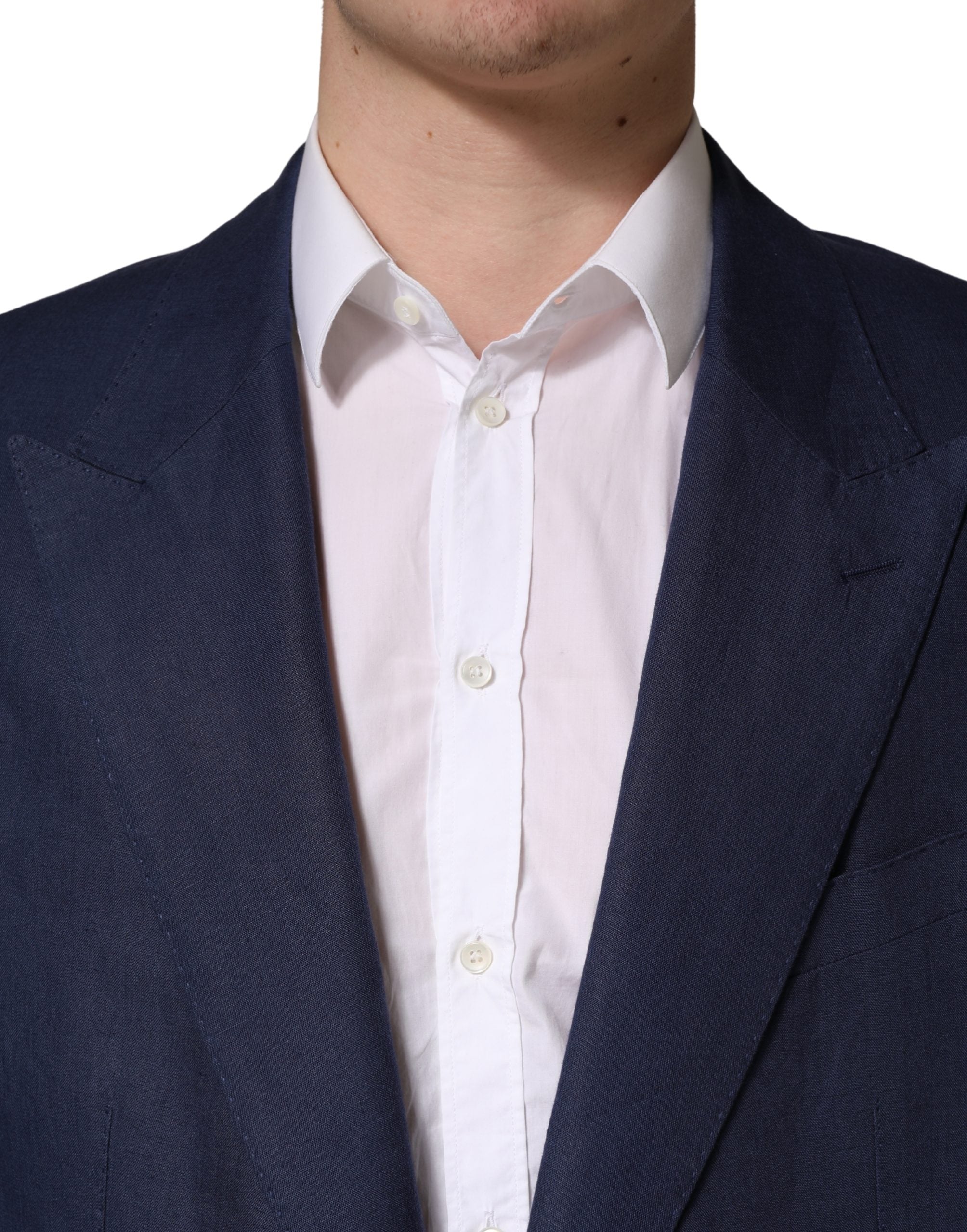 Dolce & Gabbana Blue Single Breasted 2 Button Suit Men's Jacket