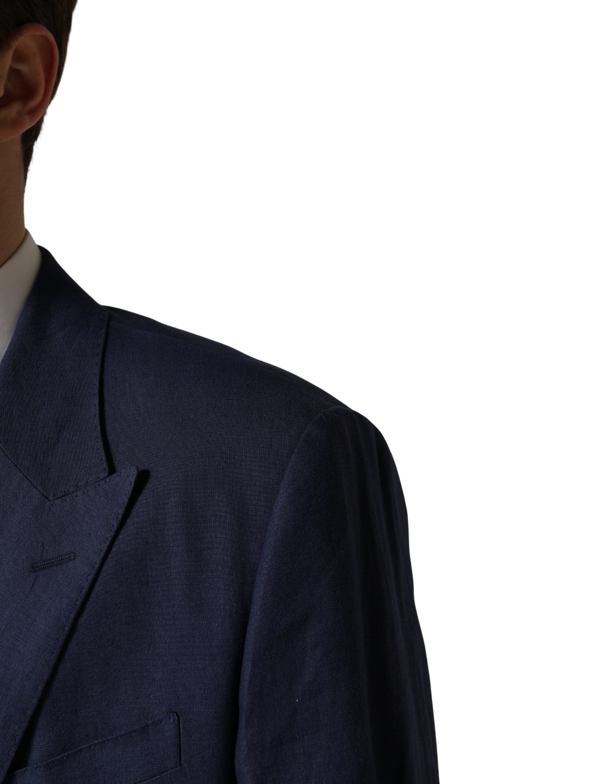 Dolce & Gabbana Blue Single Breasted 2 Button Suit Men's Jacket